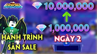 ANIME DEFENDERS  HÀNH TRÌNH SĂN SALE TỪ 1 TRIỆU GEM LÊN 10 TRIỆU GEM NGÀY 2 [upl. by Salomon]