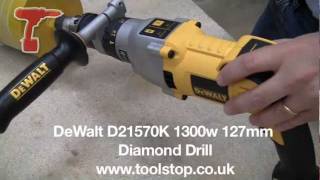 Dewalt D21570K 1300w 127mm Diamond Drill [upl. by Jehoash]