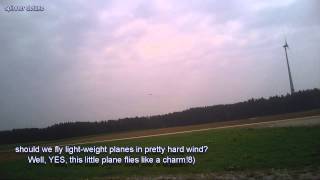 Robbe Fieseler Storch and Merlin Pilot 500 in pretty hard wind  one crashes [upl. by Prudie384]