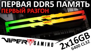 Первая DDR5 память на канале  обзор Patriot Memory VIPER Venom RGB 2x16GB DDR5 6400 CL32 [upl. by Nowad]