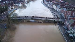 River Severn Floods again in Bewdley  Jan 2024 [upl. by Irroc]