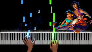 A Whole New World Theme from Aladdin Piano Tutorial [upl. by Naima]