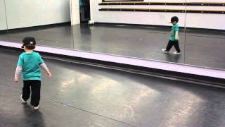 2 Year Old Hitting Hip Hop Choreography [upl. by Elyc]