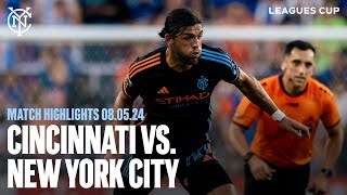 Match Highlights  FC Cincinnati vs New York City FC  August 5 2024 [upl. by Akehsat]