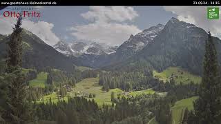 210924  Blick ins Wildental  Gästehaus Otto Fritz MittelbergKleinwalsertal [upl. by Sauncho883]