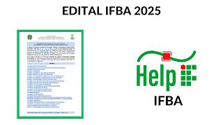 ATENÇÃO Edital do IFBA 2025 Já Está Disponível [upl. by Hannala]