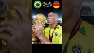 Brazil vs Germany 20 final world cup 2002  highlights football youtube shorts [upl. by Asim438]