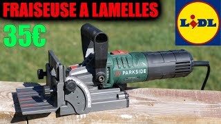 LIDL fraiseuse à lamelle PARKSIDE PFDF 900 A1 type Einhell Fraiseuse à lamelle TCBJ 900 lamelleuse [upl. by Tebzil]