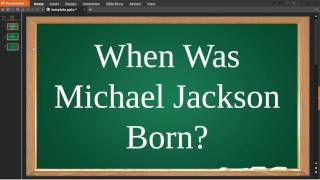 When Was Michael Jackson Born [upl. by Nivk808]