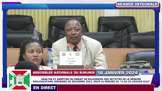 SEANCE PLENIERE DU 12 JANVIER 2024 [upl. by Lerad]