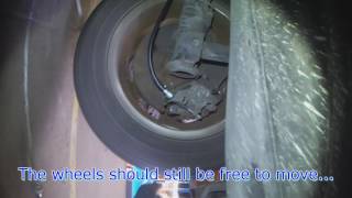 VW A3 Brake cable installation reverse of removal [upl. by Heti]