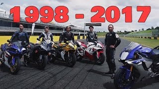 Yamaha YZF R1 History 1998  2017  Story Behind The New R1 [upl. by Der840]