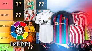 HACEMOS EL TIERLIST DE LAS CAMISETAS DE LALIGA 2223 [upl. by Eidnew439]