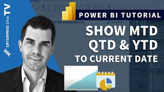 Show MTD QTD amp YTD Calculations To Current Date in Power BI wDAX [upl. by Ihc]