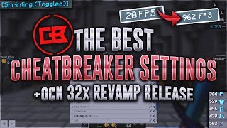 BEST CHEATBREAKER SETTINGS FOR PVP AND FPS  OCN 32x Revamp [upl. by Sharlene457]