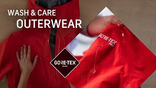 How to wash your GORETEX outerwear jacket amp pants  Wash amp Care [upl. by Olympe]