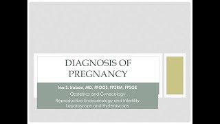 Diagnosis of Pregnancy [upl. by Ogait559]