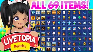 COMPLETE GUIDE ALL 69 COLLECTION ITEM LOCATIONS in LIVETOPIA Roleplay roblox [upl. by Auburn369]