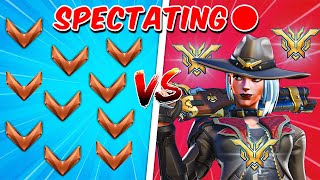 I Spectated 1 BUFFED Jay3 vs 10 Bronze Players in Overwatch 2 [upl. by Carmon]