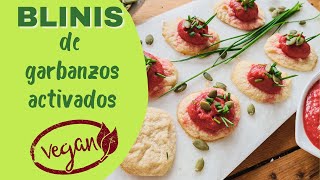 Blinis Veganos de GARBANZOS 👉Activados y Crema de REMOLACHAS [upl. by Docia669]