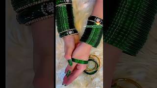 हरी चूड़ी ☘️💚के सेट सावन डिजाइन  हरियाली तीज 🌿के चूड़ी सेट green bangle तीज teej चूड़ी shorts [upl. by Hiltan997]