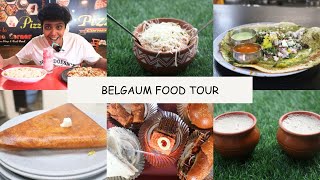 Belgaum  Karnataka  food tour  Best food in Belgaum  Kunda gadbad ice cream pizza and more [upl. by Jerusalem]