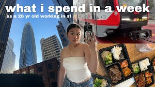 what i spend in a week vlog  26 year old working in sf [upl. by Pamelina]