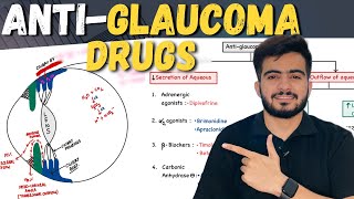 Drugs for Glaucoma  AntiGlaucoma Drugs Pharmacology  DrMohit Sheoran [upl. by Karame]