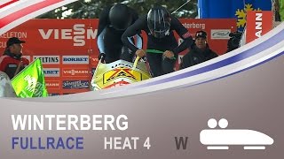 Winterberg  Womens Bobsleigh Heat 4 World Championships 2015  FIBT Official [upl. by O'Meara]