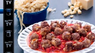 Kjøttboller med ost og spicy tomatsaus [upl. by Myles]