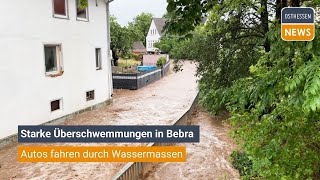 BEBRA Starke Überschwemmungen in Breitenbach [upl. by Fari]