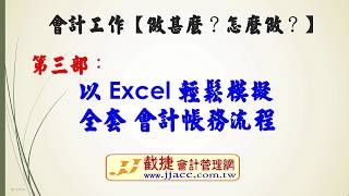 JJ以 Excel 輕鬆模擬全套 會計帳務流程（中小企業ERP電腦整合與會計管理JJ影音系列） [upl. by Zwart]