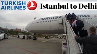 TURKISH AIRLINES ECONOMY  FLIGHT REVIEW  Istanbul IST  New Delhi DEL  Boeing 777 [upl. by Aynekat]