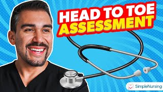 Head To Toe Assessment for Nursing Students Physical Exam Skills  DEMO [upl. by Hanford640]