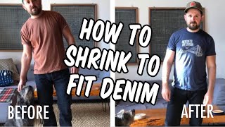 How to shrink to fit denim perfectly [upl. by Ailatan]