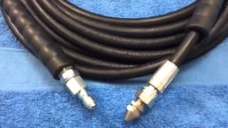 JETWASH PRESSURE WASHER DRAIN HOSE 1015202530 METER 1 WIRE 14 QWASHERS YOUTUBE EBAY 01524241487 [upl. by Whitby188]