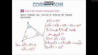 Calcul dangles dans un triangle  2 exercices corrigés [upl. by Dewees]