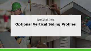 Optional Vertical Siding Profiles [upl. by Arved328]