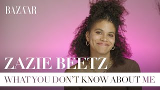 Zazie Beetz talks Atlanta Rihanna party tricks and guilty pleasures  Bazaar UK [upl. by Rriocard260]