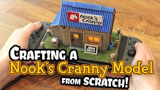 How to Craft a Miniature NOOKS CRANNY from SCRATCH  Animal Crossing Crafts [upl. by Otti359]