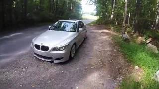 BMW 545i Muffler Delete Exhaust  POV [upl. by Dewey244]