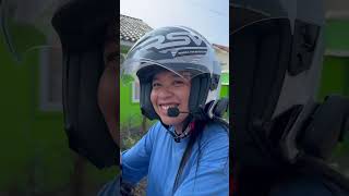 Helm RSV New Windtail dan Intercom Ejeas Q8 touring motovlog [upl. by Naesal]