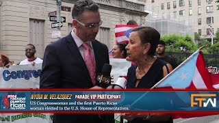 Todd interviews US Congresswoman Nydia M Velazquez at the 2024 National Puerto Rican Day Parade [upl. by Origra393]