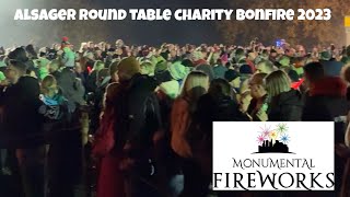 Alsager RoundTable charity Bonfire and Fireworks show with Monumental fireworks [upl. by Lunetta878]