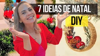 7 IDEIAS BARATINHAS PARA O NATAL 🎄 Decore sua Casa Gastando Pouco ✨ DIY Decoração de Natal [upl. by Selig]