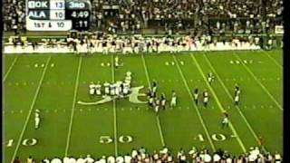 Oklahoma fake punt amp TD score against Alabama from 90603 [upl. by Dib]