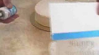 Airbrush a Cake with a Stencil  How To Stencil [upl. by Yetnom]