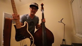 Acoustic or Electric bass  Vlog 303 September 28th 2017 [upl. by Marnia665]