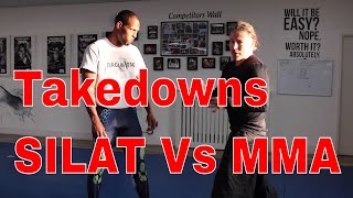 SILAT Vs MMA Basic Takedowns [upl. by Ruhtua69]