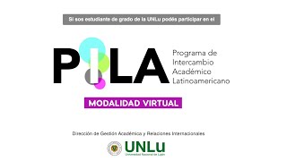 Tutorial Inscripción convocatorias PILA Programa Intercambio Académico Latinoamericano  UNLu [upl. by Akirahc876]